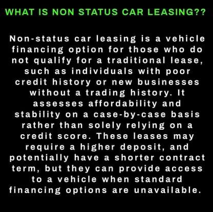 What is non-status leasing?