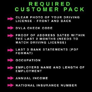 Required customer pack